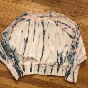 Old Navy Tie Dye Cropped Sweatshirt